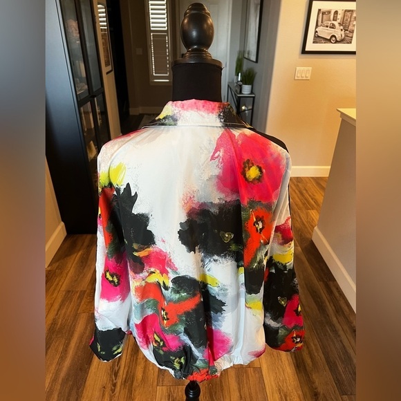 PAM & GELA FLORAL TRACK JACKET - NEW - M/L - Picture 5 of 12